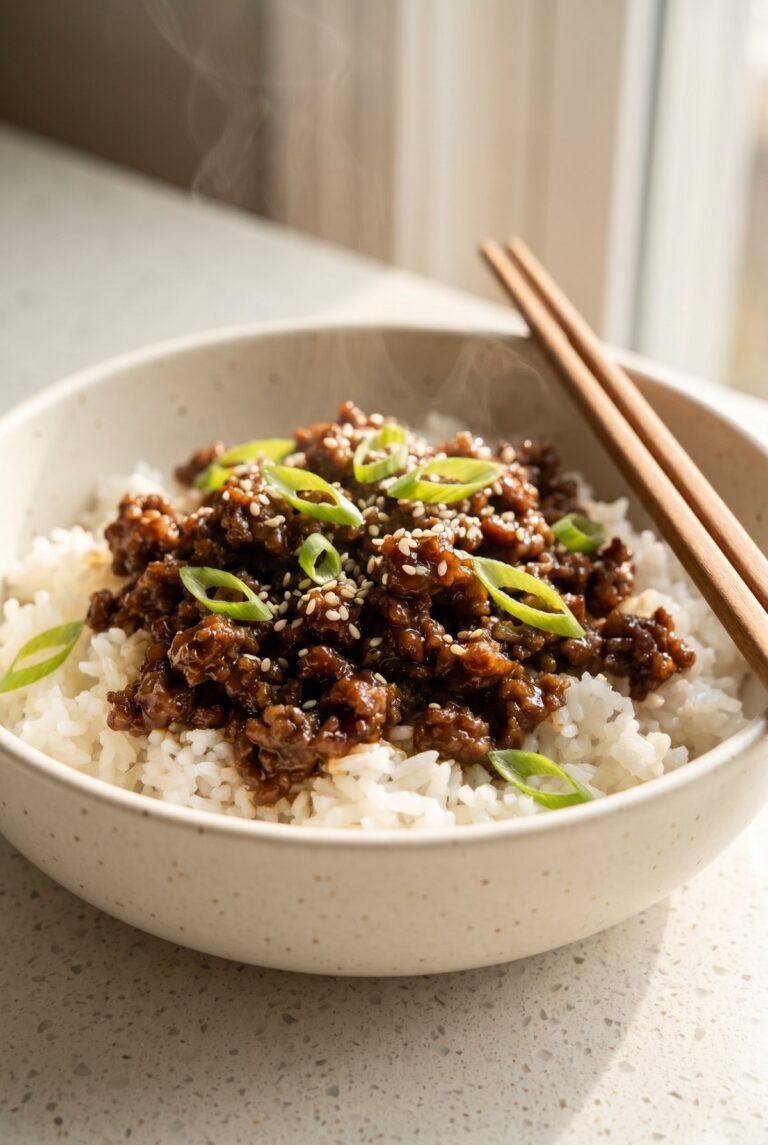 Korean Ground Beef Bowl