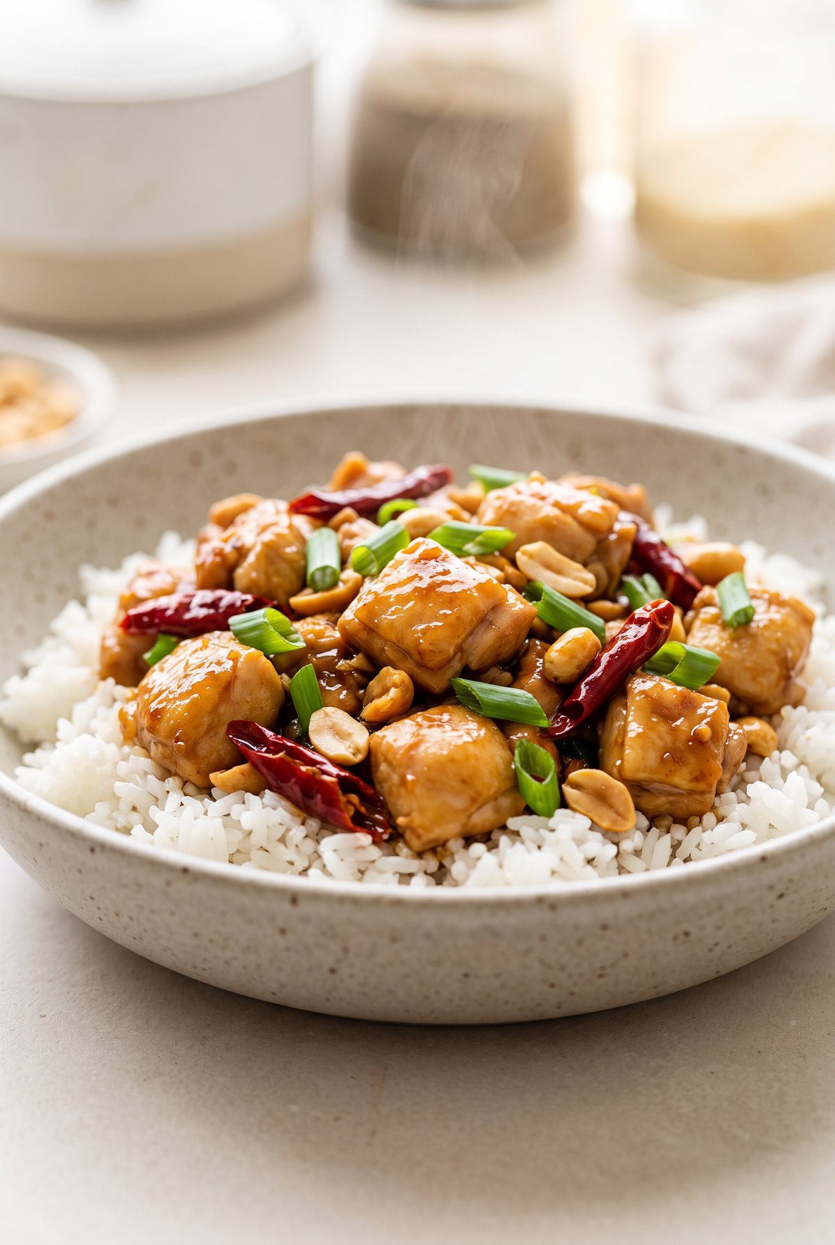 Kung Pao Chicken ready to serve