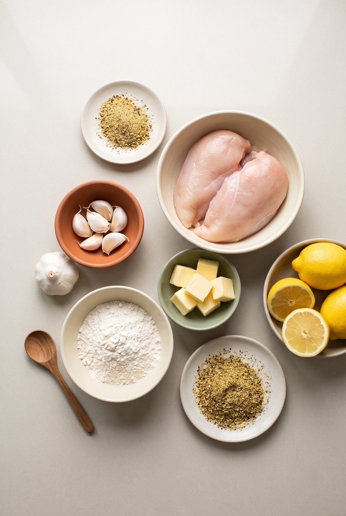 Ingredients for Lemon Pepper Chicken
