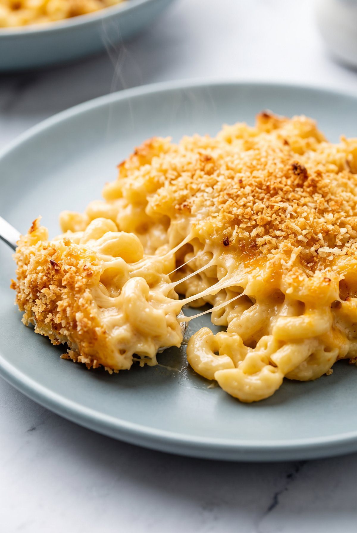 Close-up of Mac and Cheese