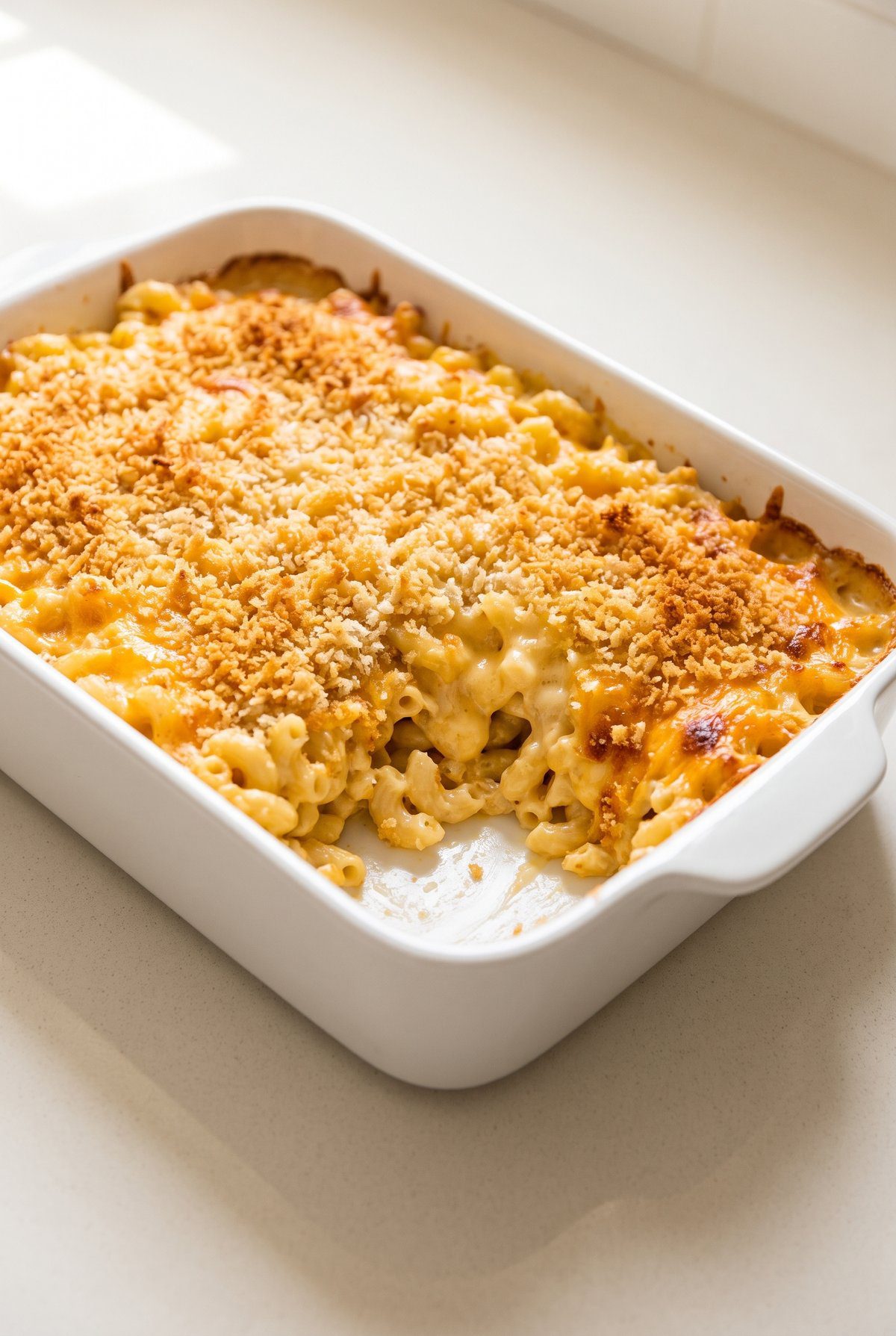 Mac and Cheese ready to serve