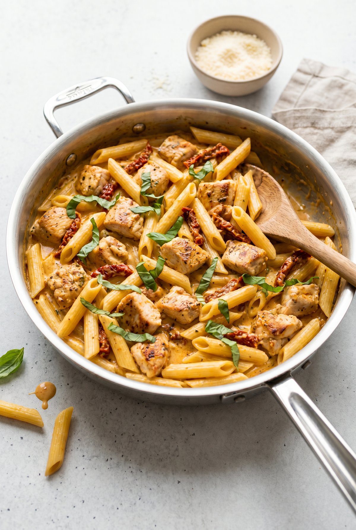 Marry me Chicken Pasta ready to serve
