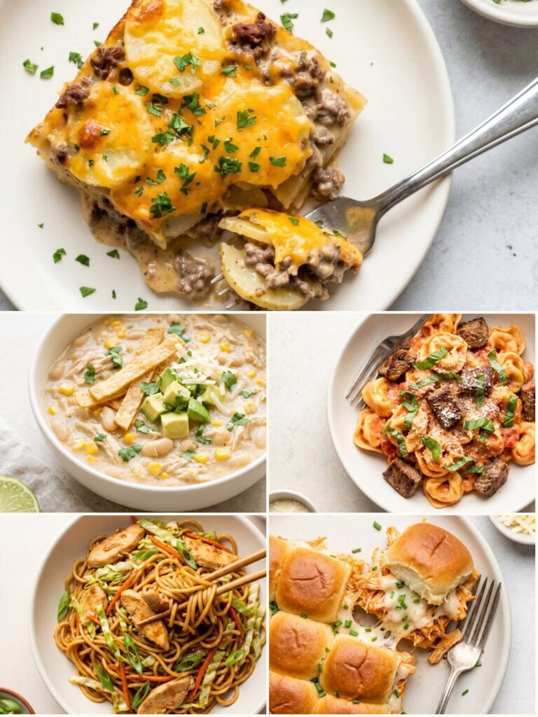 Five easy family dinners in this week's meal plan