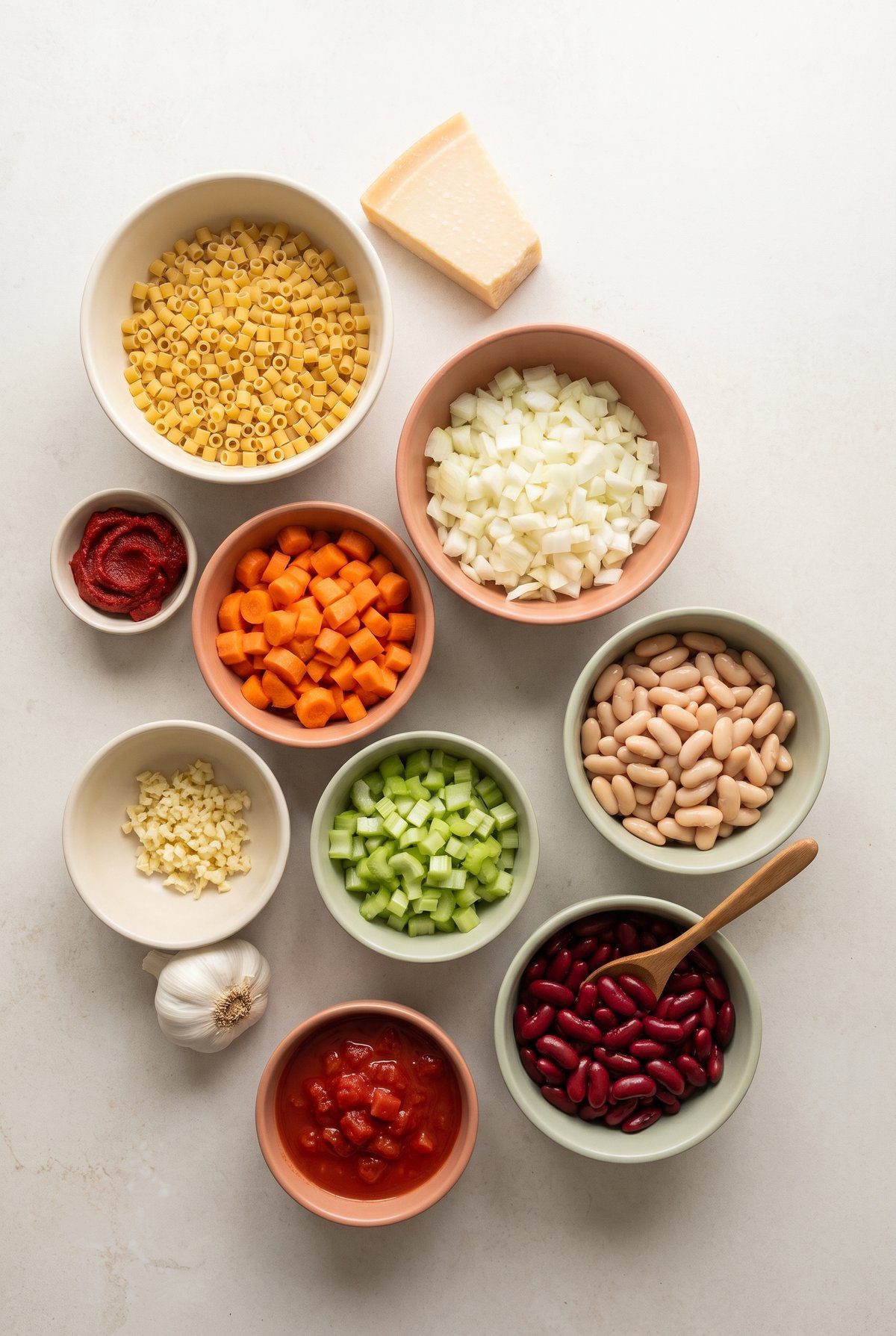 Ingredients for Minestrone Soup