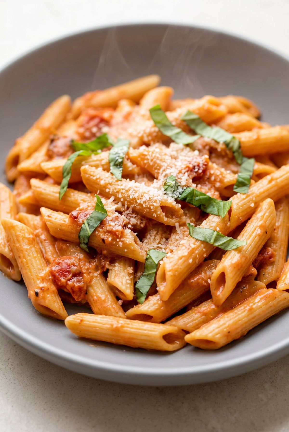 Penne Alla Vodka ready to serve