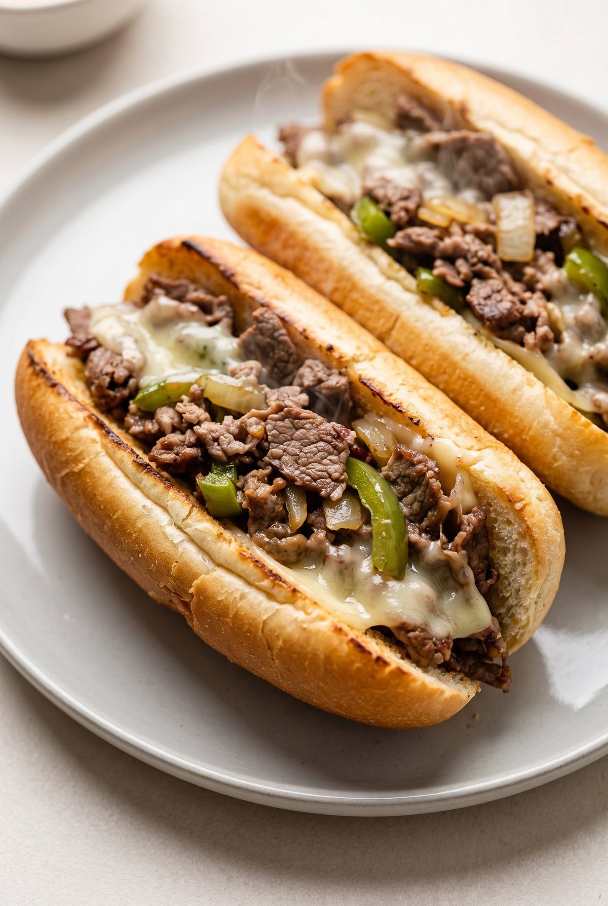 Close-up of Philly Cheesesteak