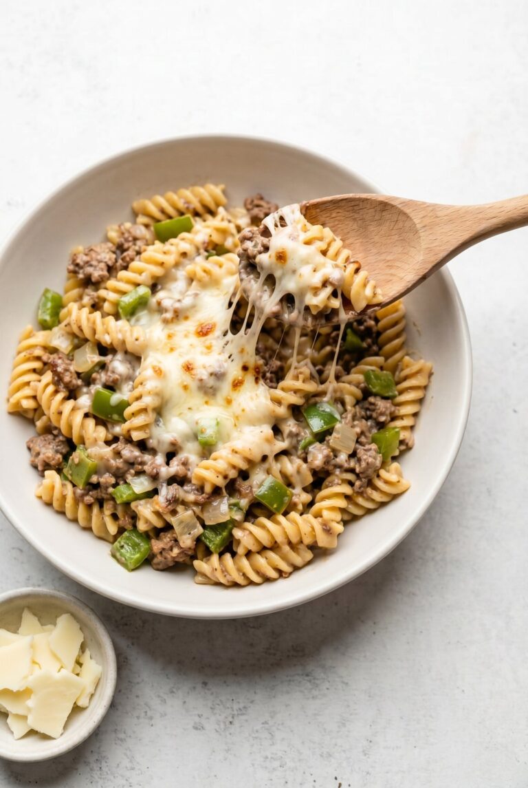 Philly Cheesesteak Pasta