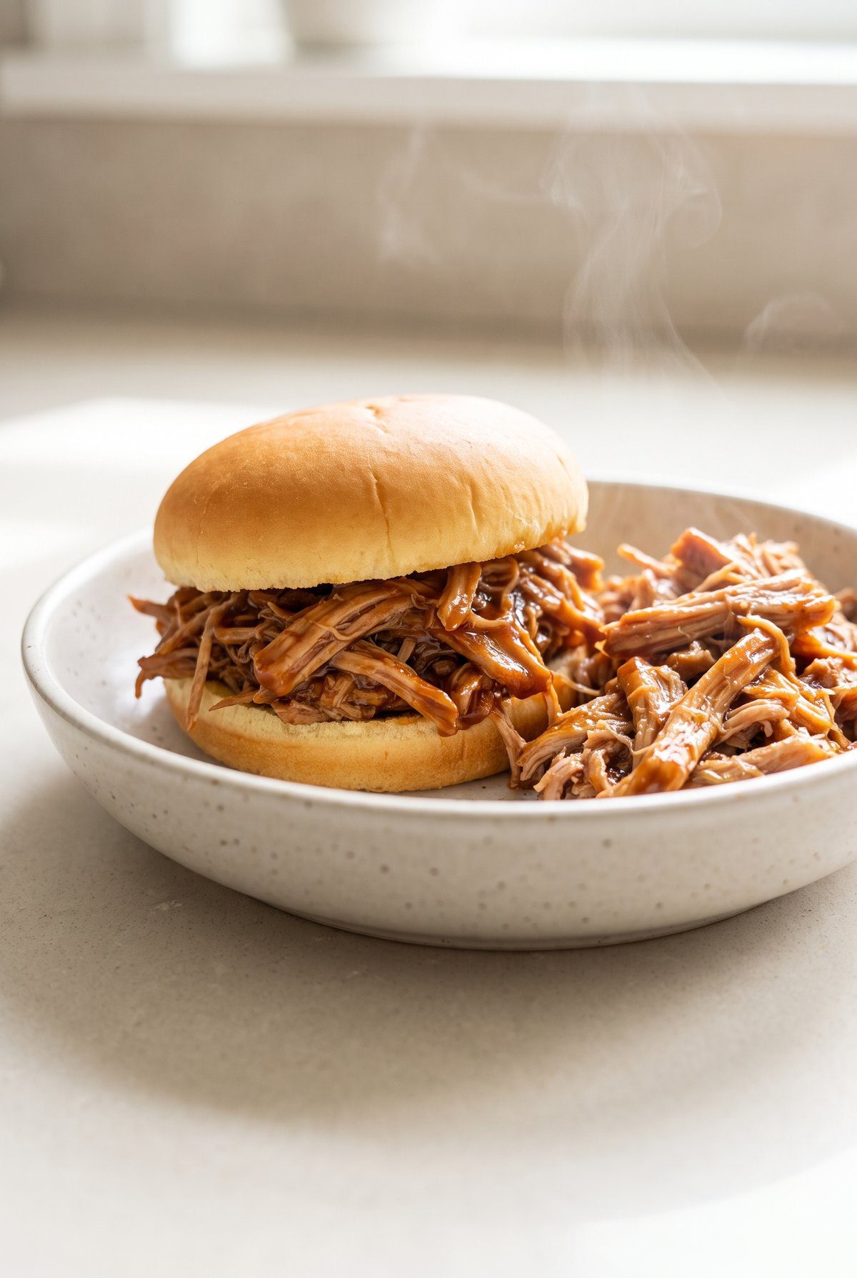 Pulled Pork ready to serve