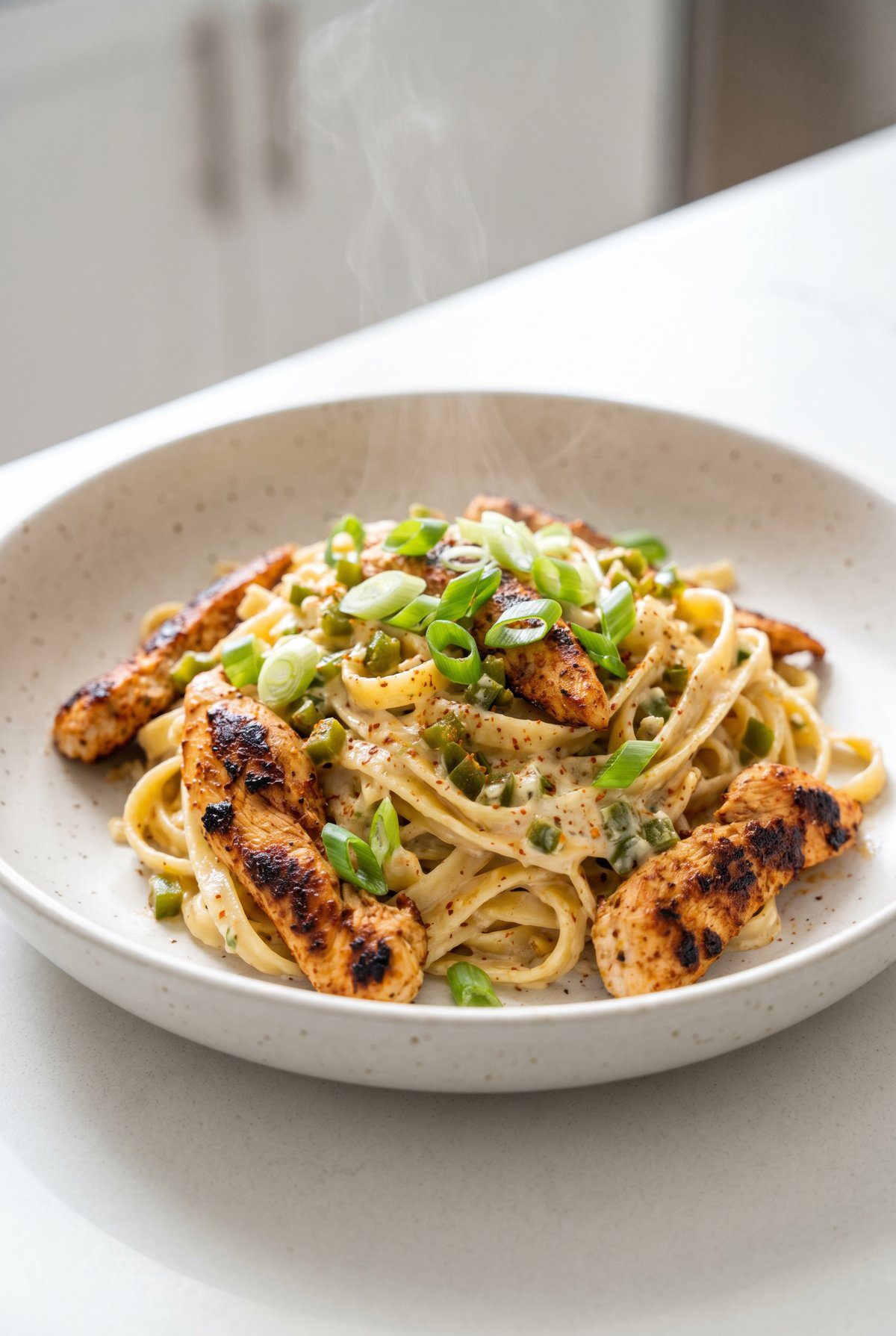 Rattlesnake Pasta served and ready to eat