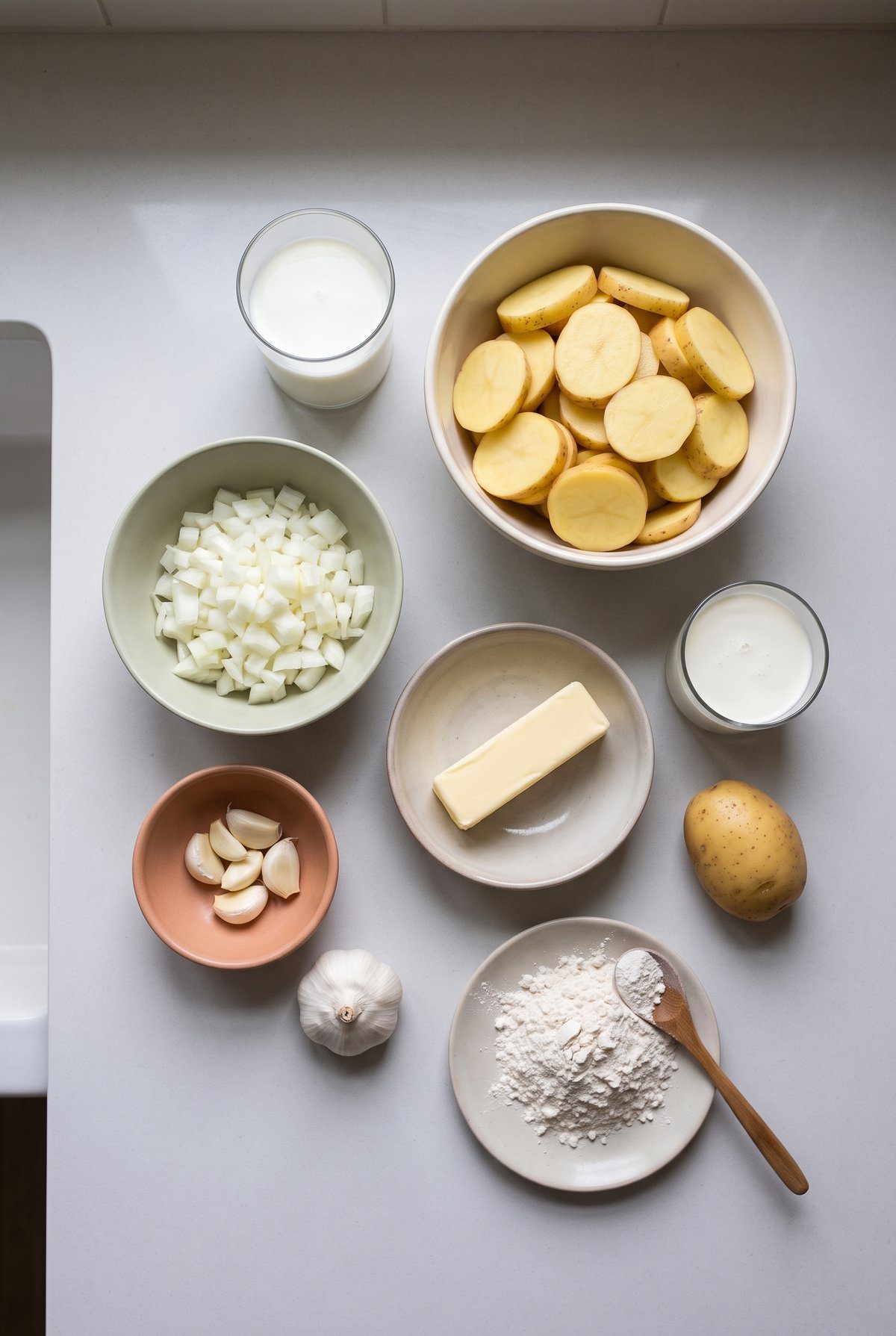 Ingredients for Scalloped Potatoes