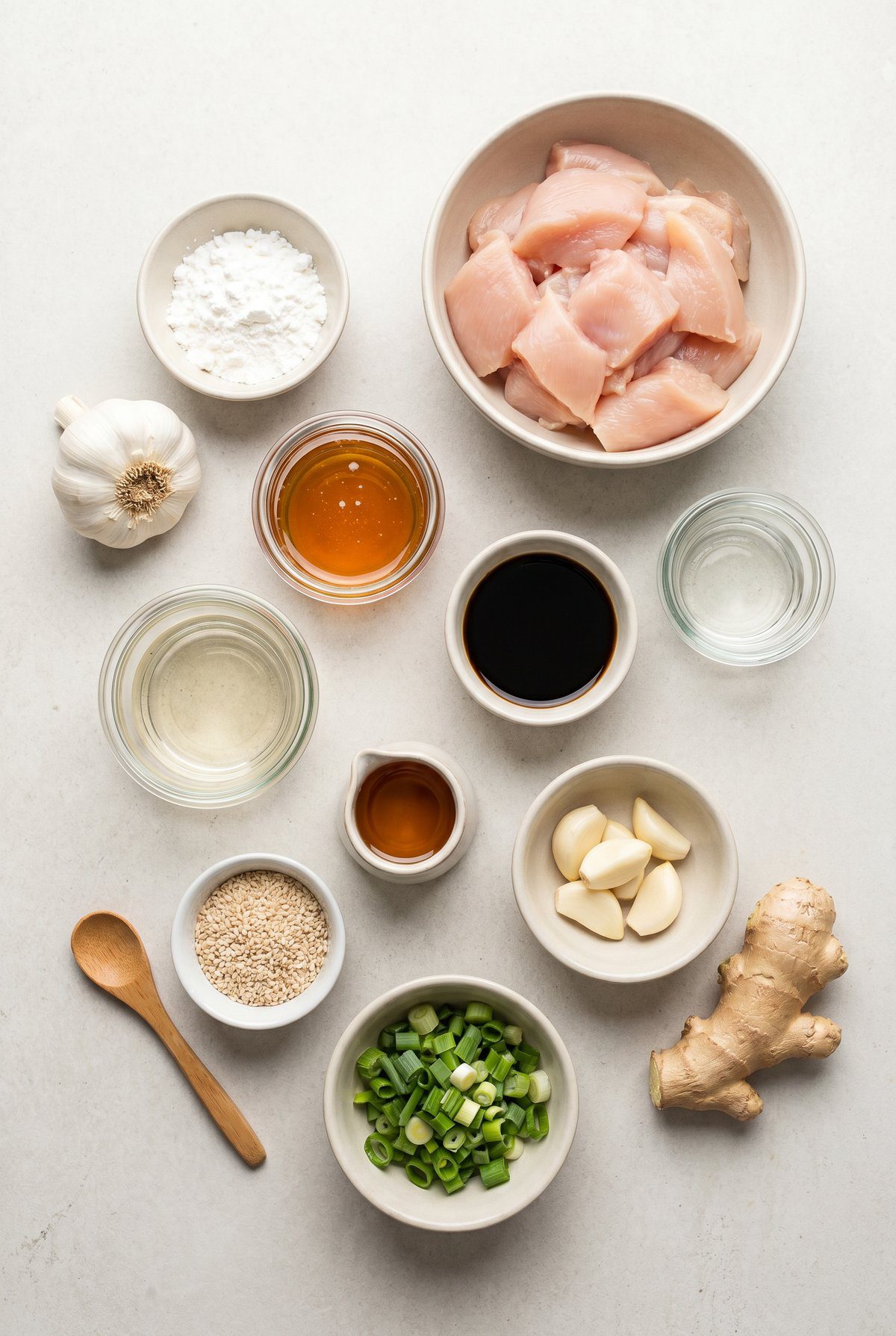 Ingredients for Sesame Chicken
