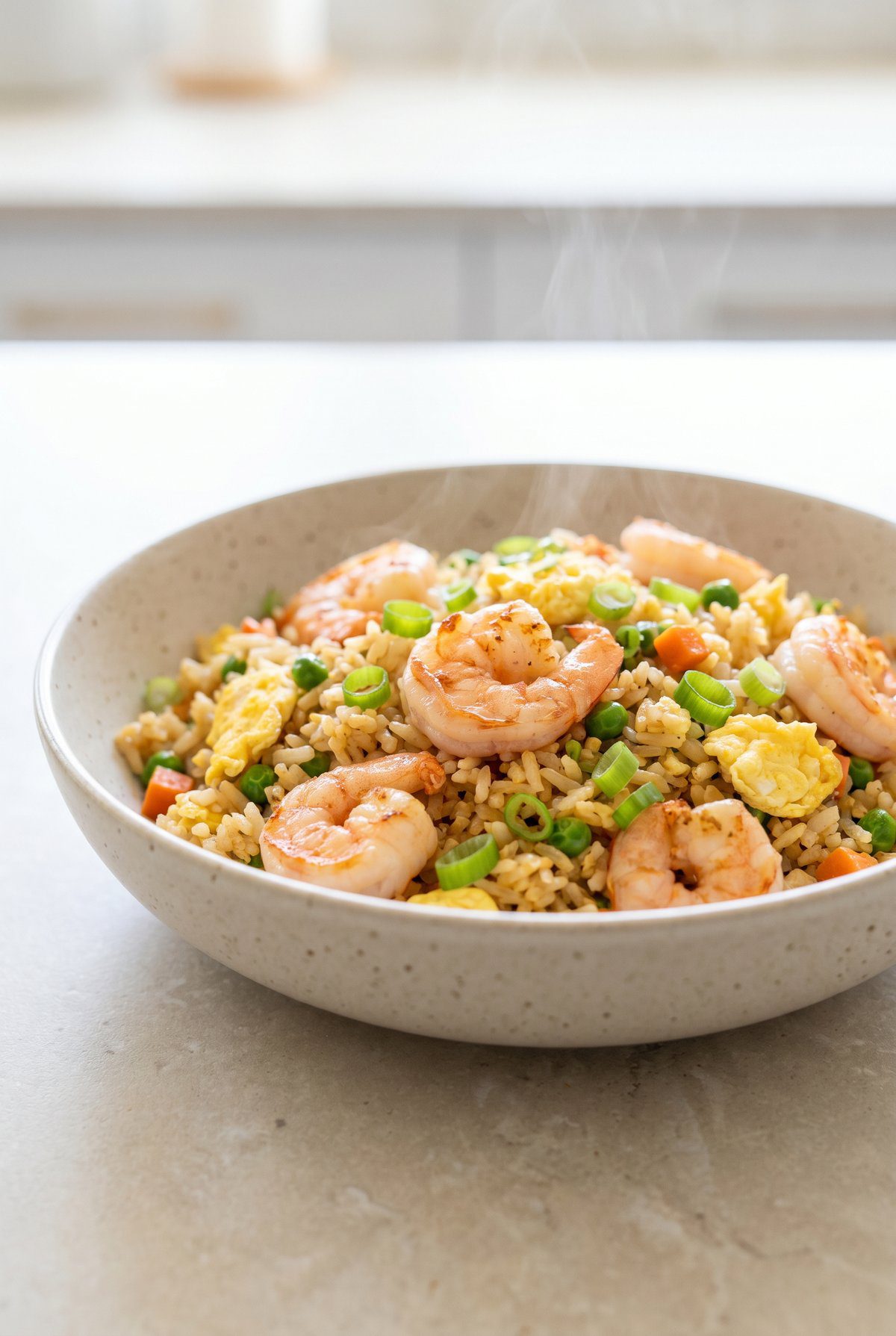 Shrimp Fried Rice served and ready to eat