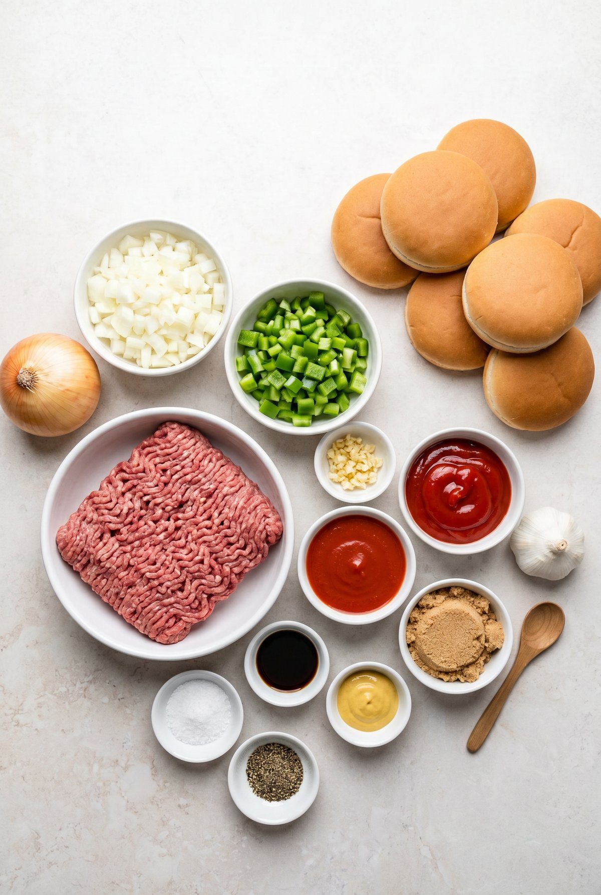 Ingredients for Sloppy Joes