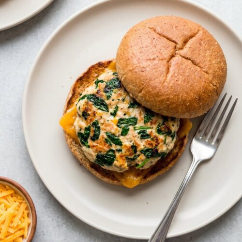 Spinach Chicken Burgers