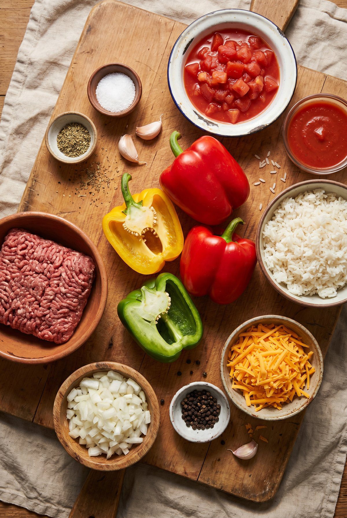 Ingredients for Stuffed Peppers