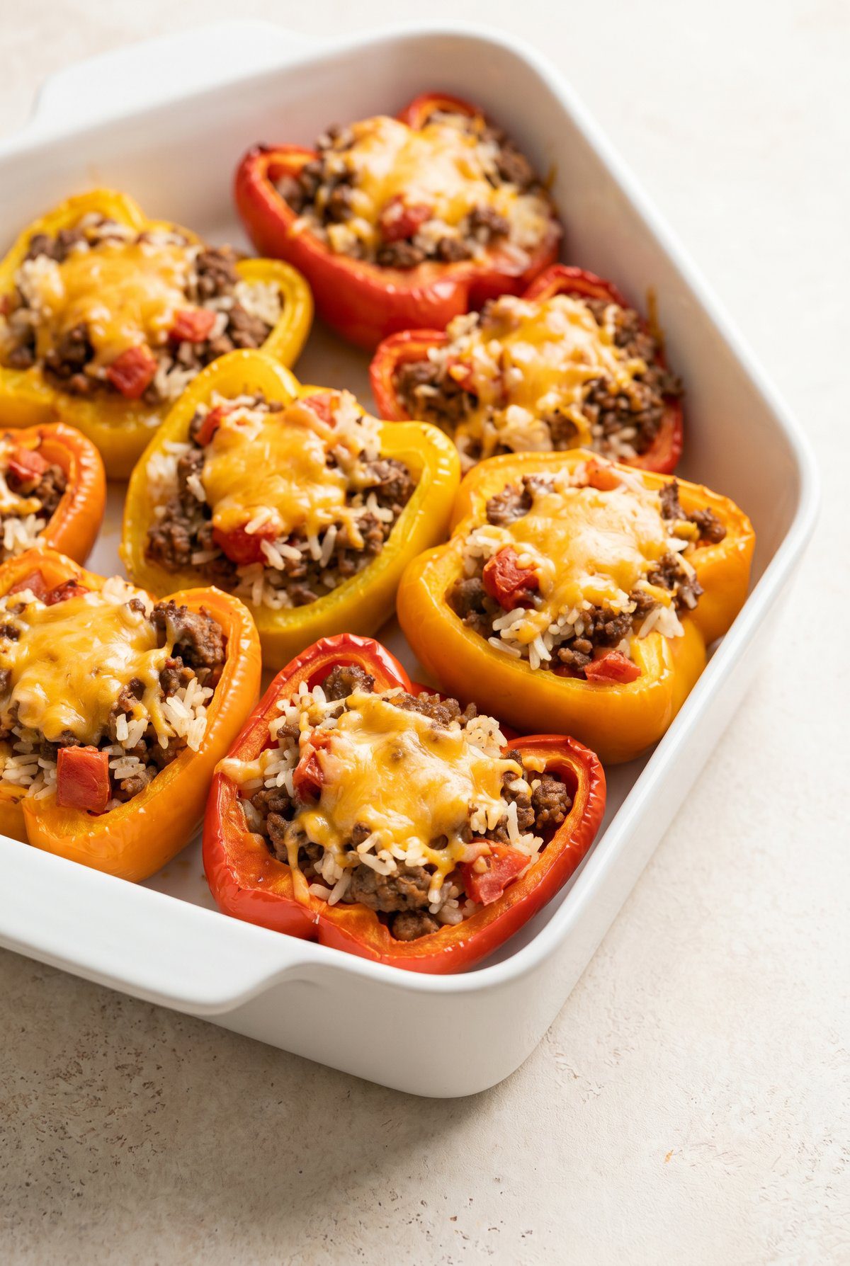 Stuffed Peppers ready to serve