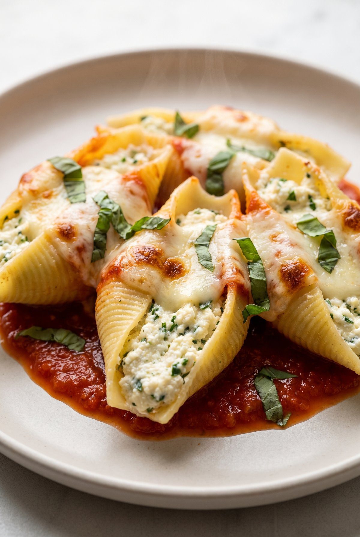 Close-up of Stuffed Shells