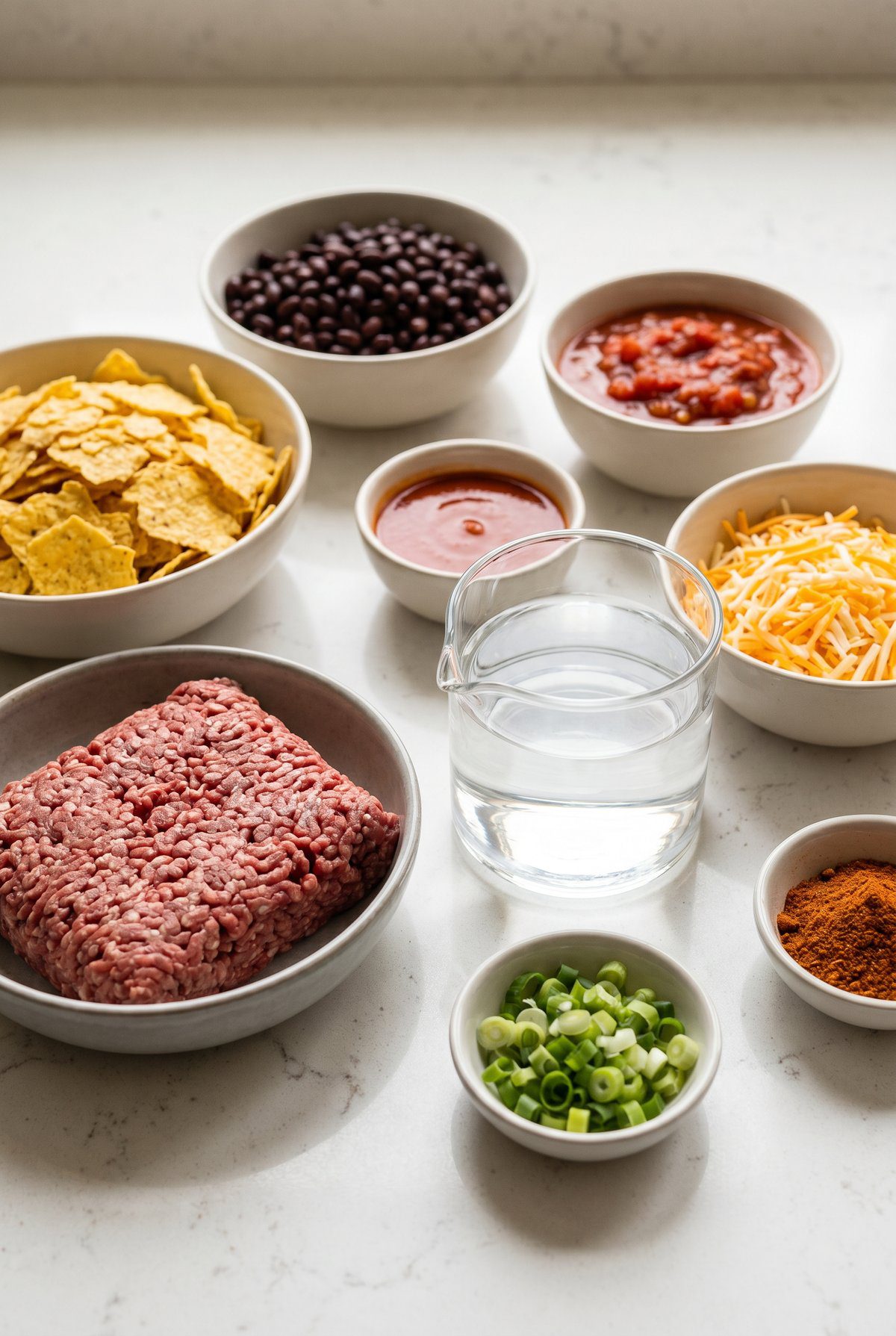 Ingredients for Taco Casserole