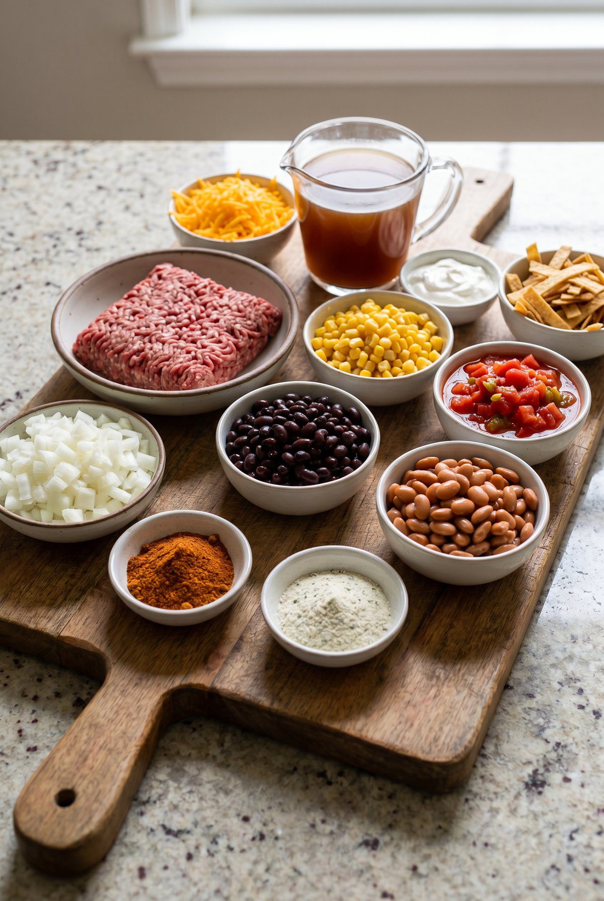 Ingredients for Taco Soup
