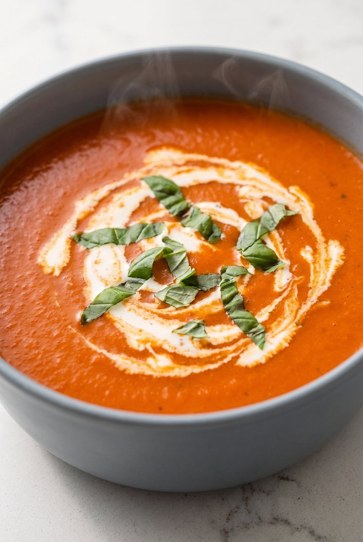 Close-up of Tomato Soup