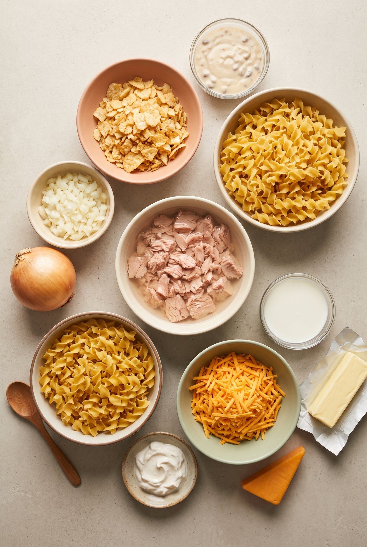 Ingredients for Tuna Casserole
