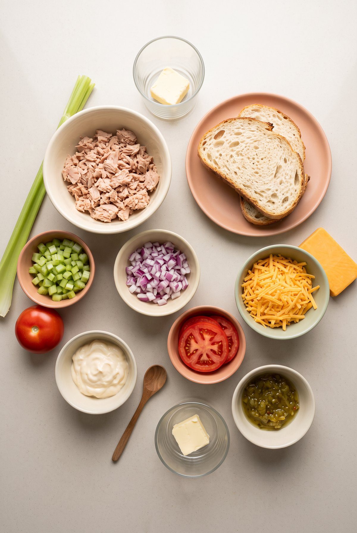 Ingredients for Tuna Melt