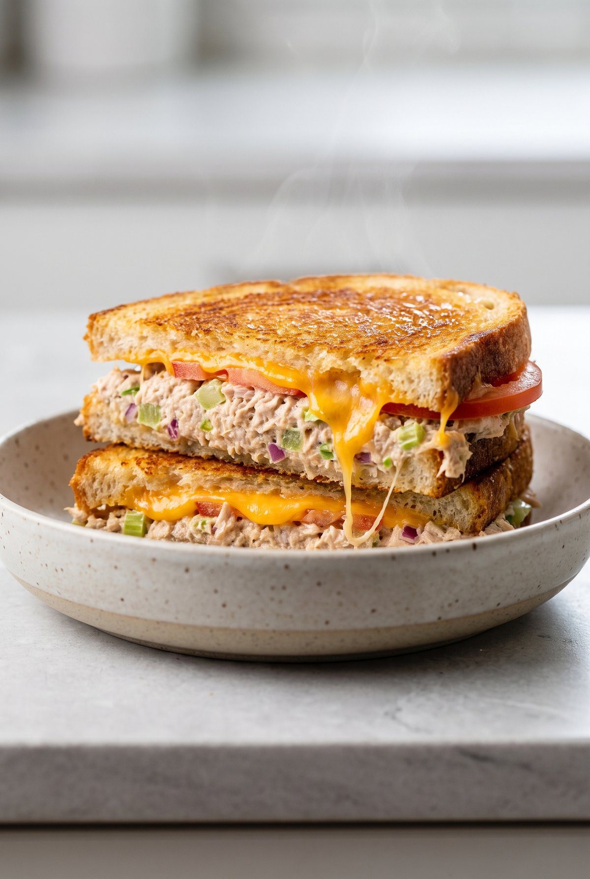 Tuna Melt ready to serve