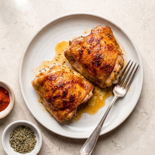 Crispy Baked Chicken Thighs