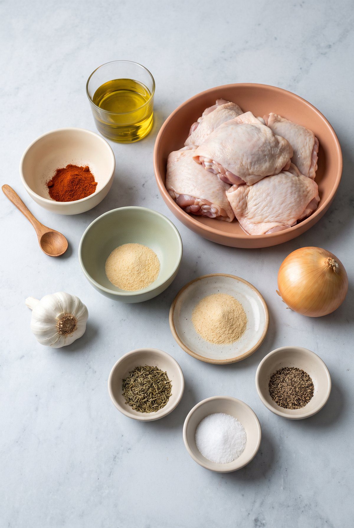 Ingredients for Baked Chicken Thighs