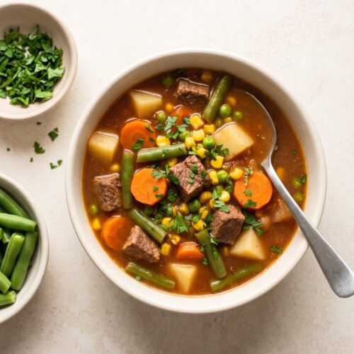 Old-Fashioned Beef Vegetable Soup Recipe