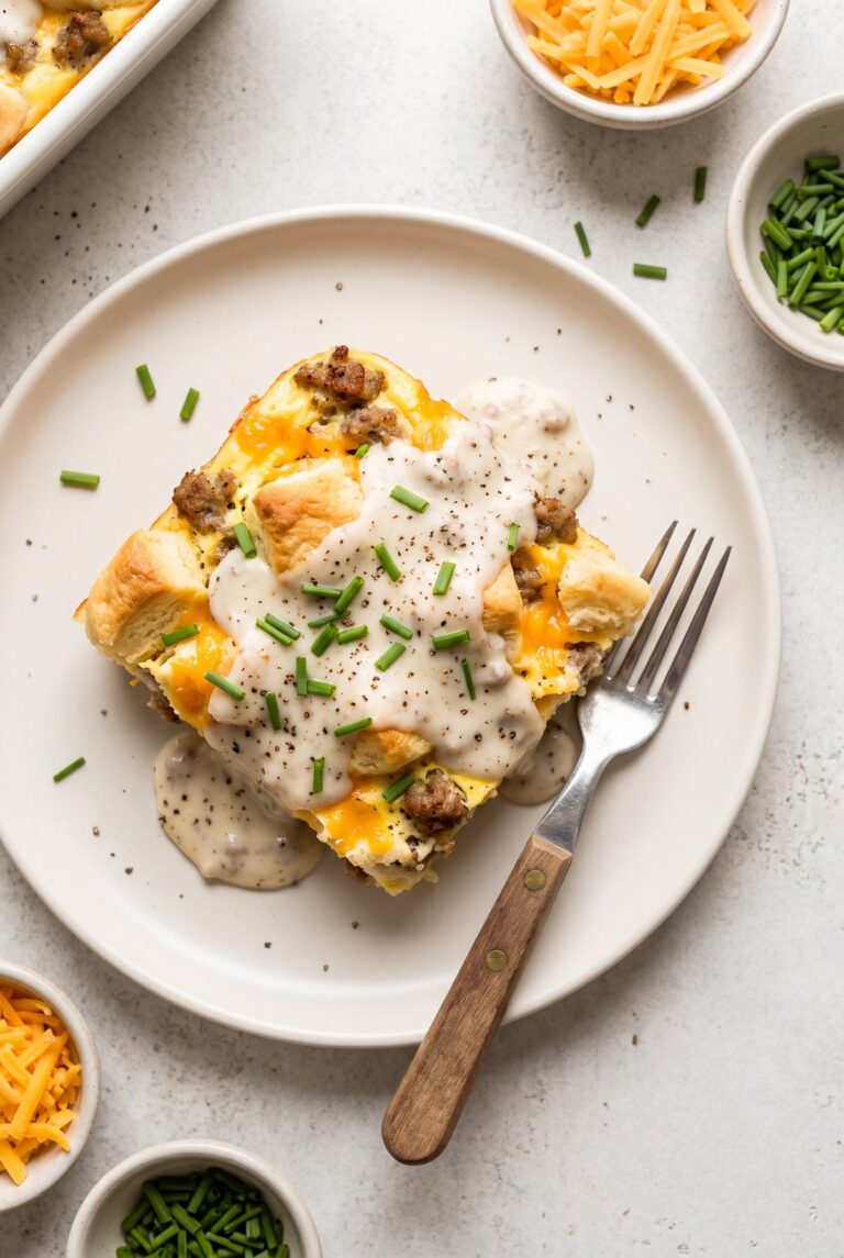 Biscuits and Gravy Casserole