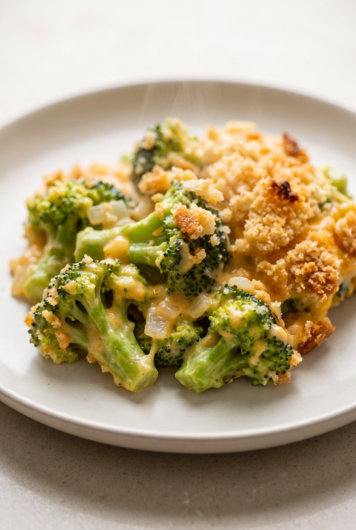 Close-up of Broccoli Casserole