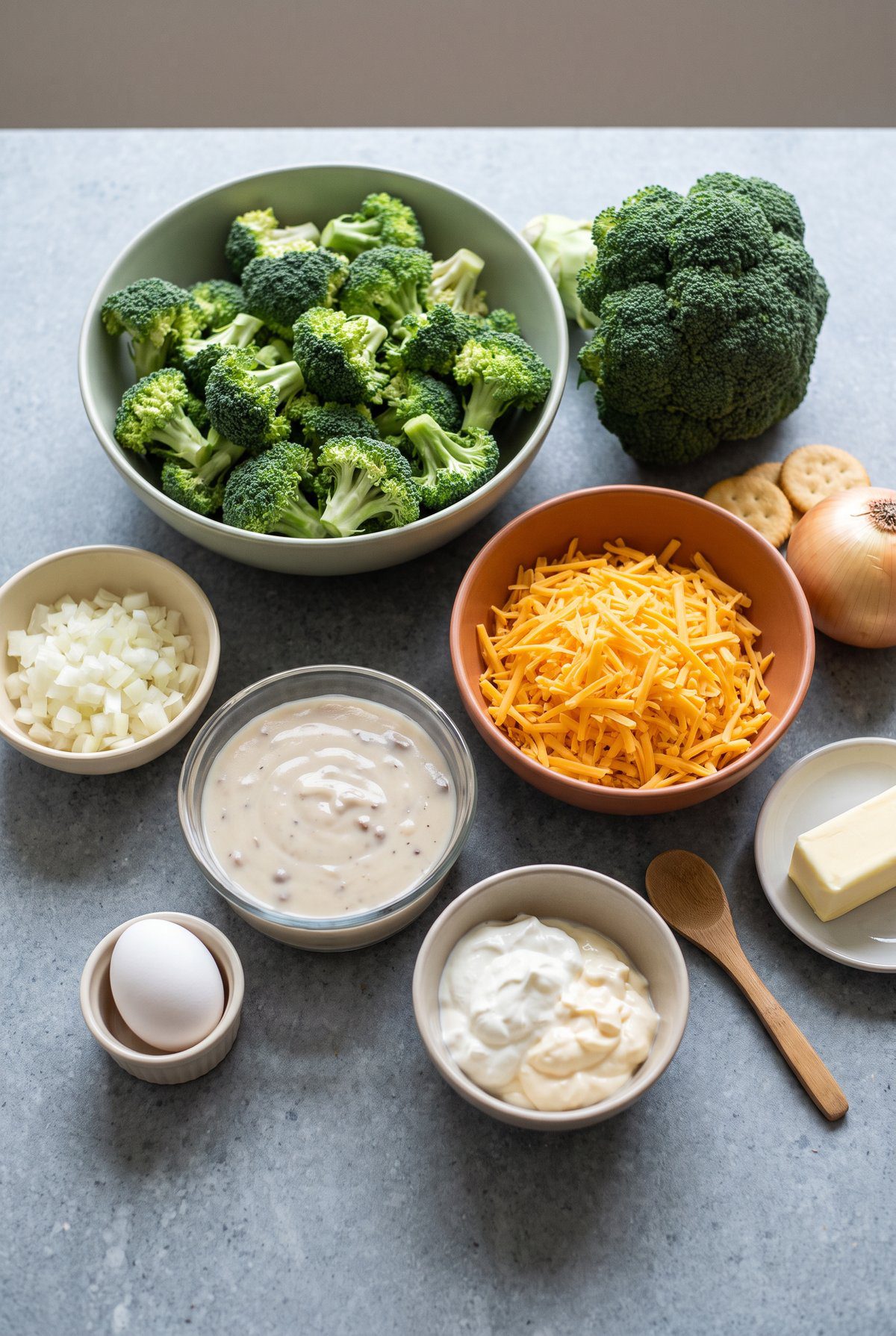 Ingredients for Broccoli Casserole