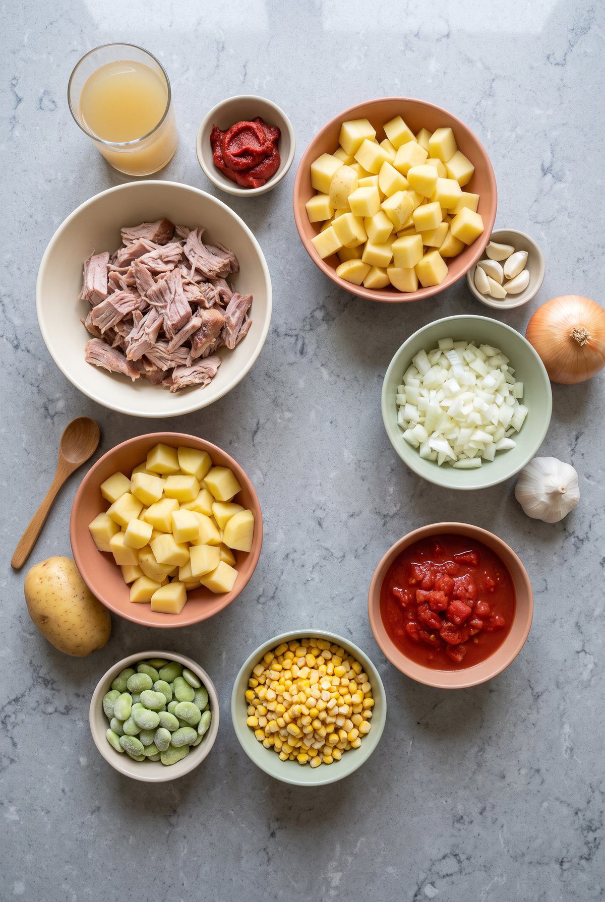 Ingredients for Brunswick Stew