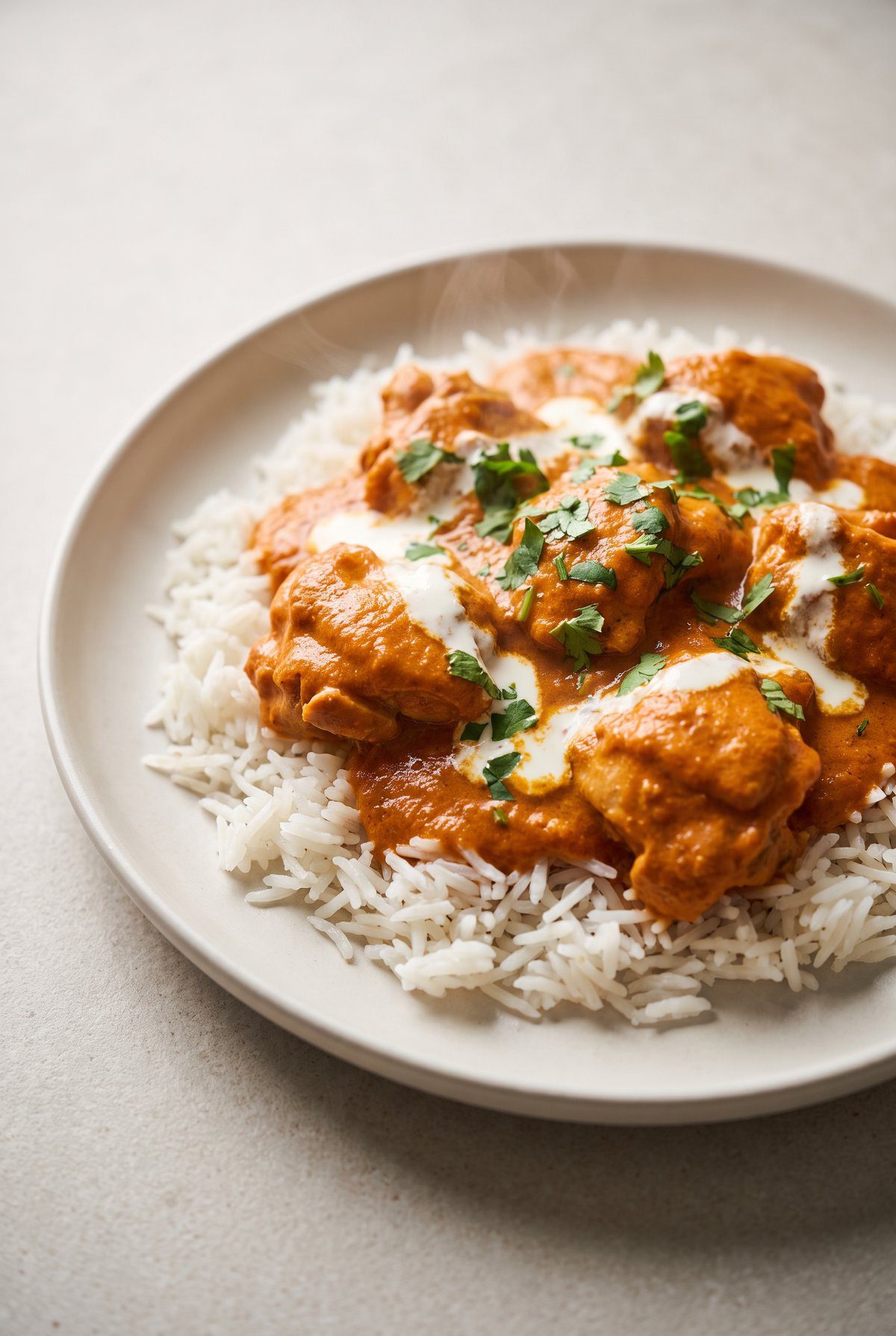 Close-up of Butter Chicken