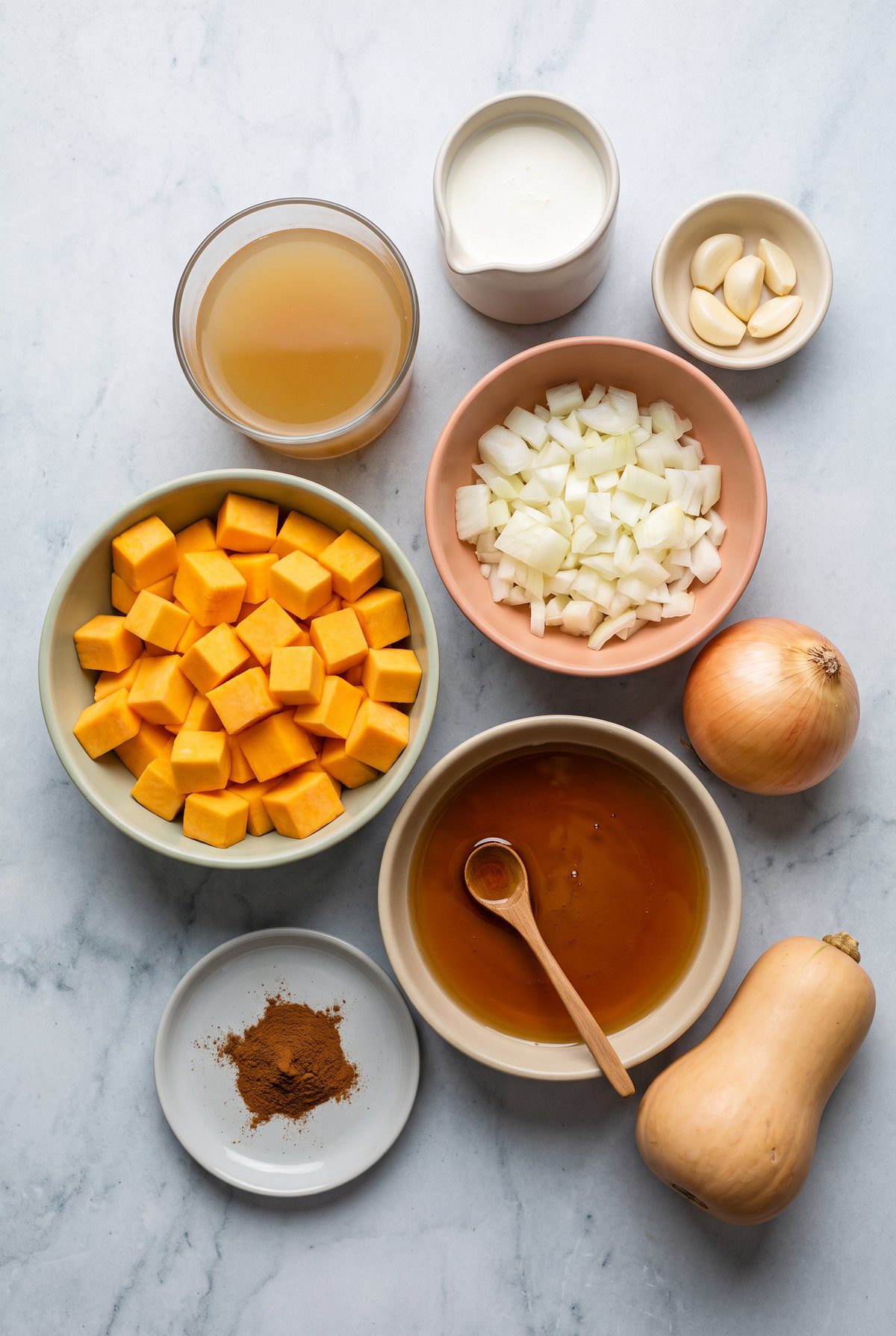 Ingredients for Butternut Squash Soup