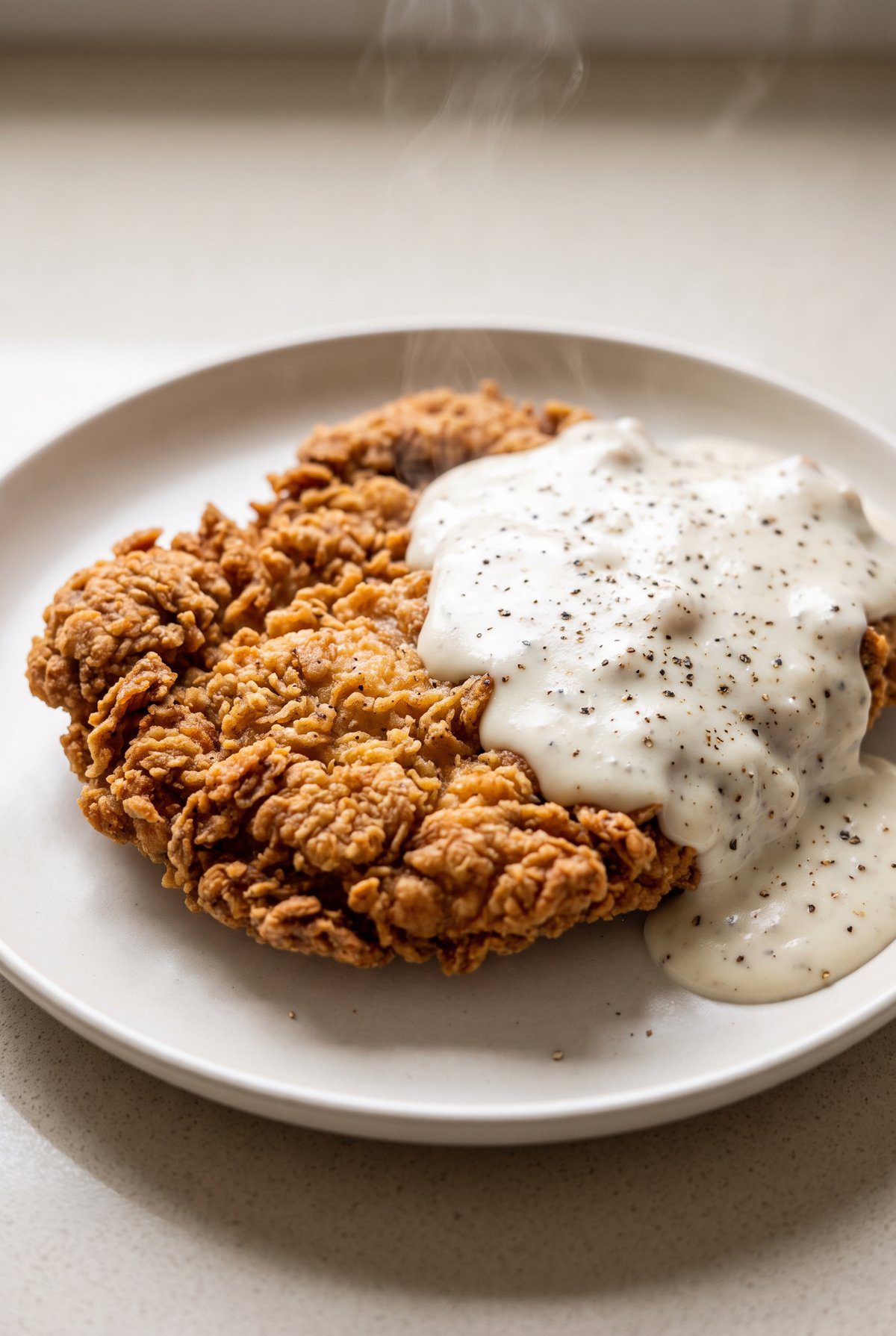 Close-up of Chicken Fried Steak