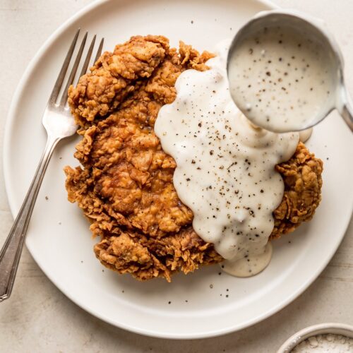 Chicken Fried Steak with Cream Gravy