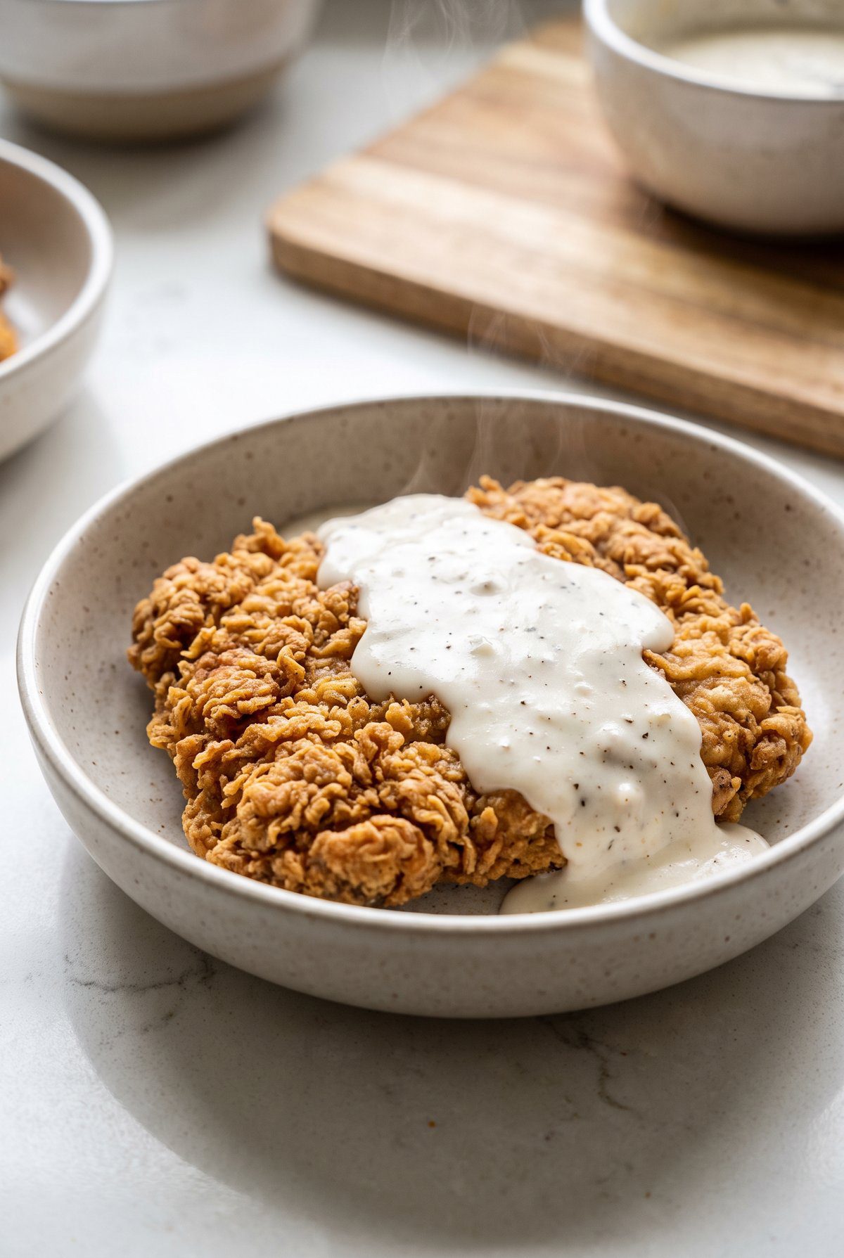Chicken Fried Steak served and ready to eat