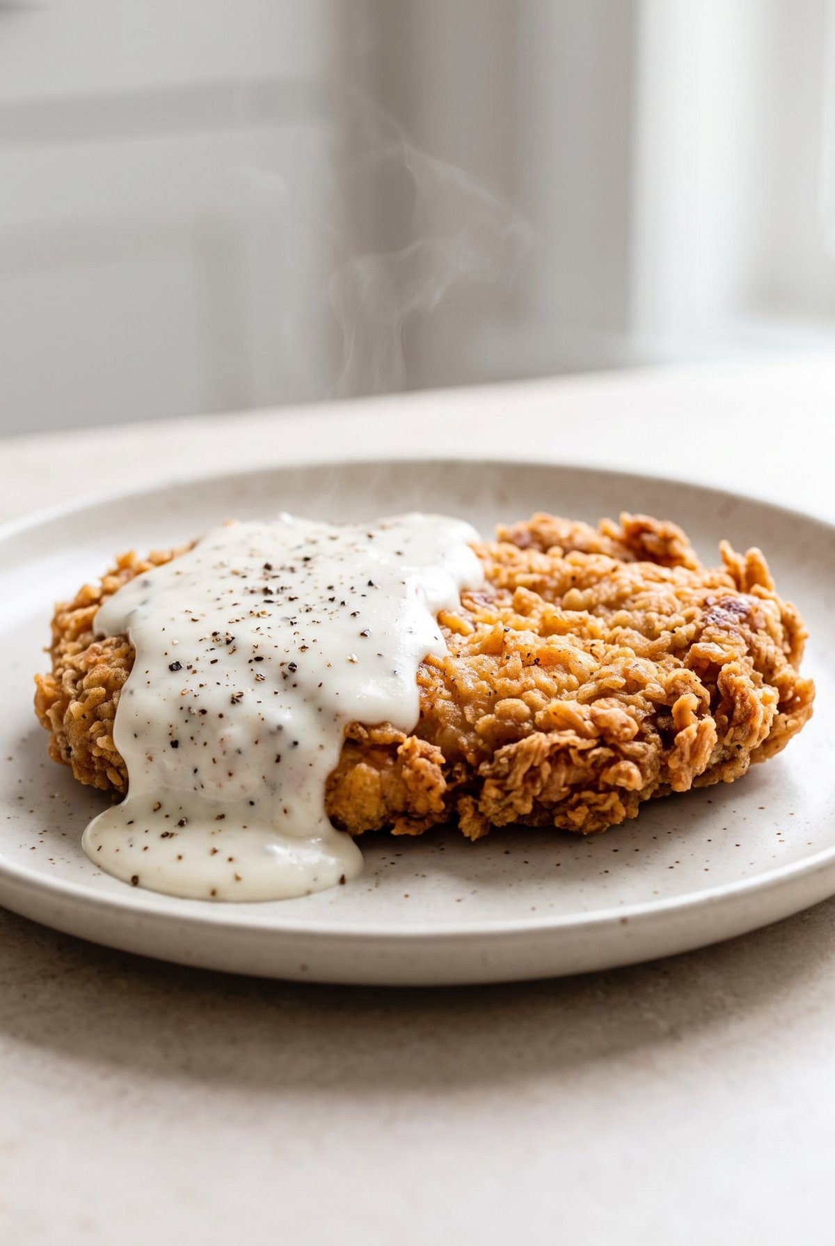 Chicken Fried Steak ready to serve