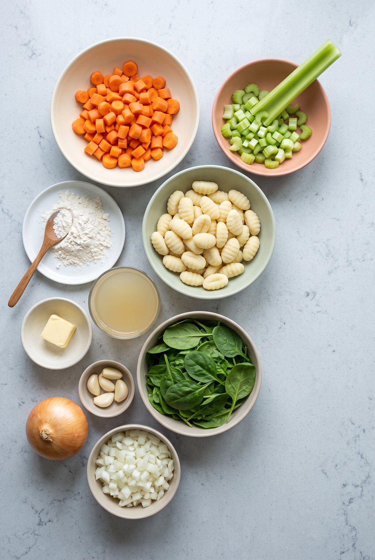 Ingredients for Chicken Gnocchi Soup