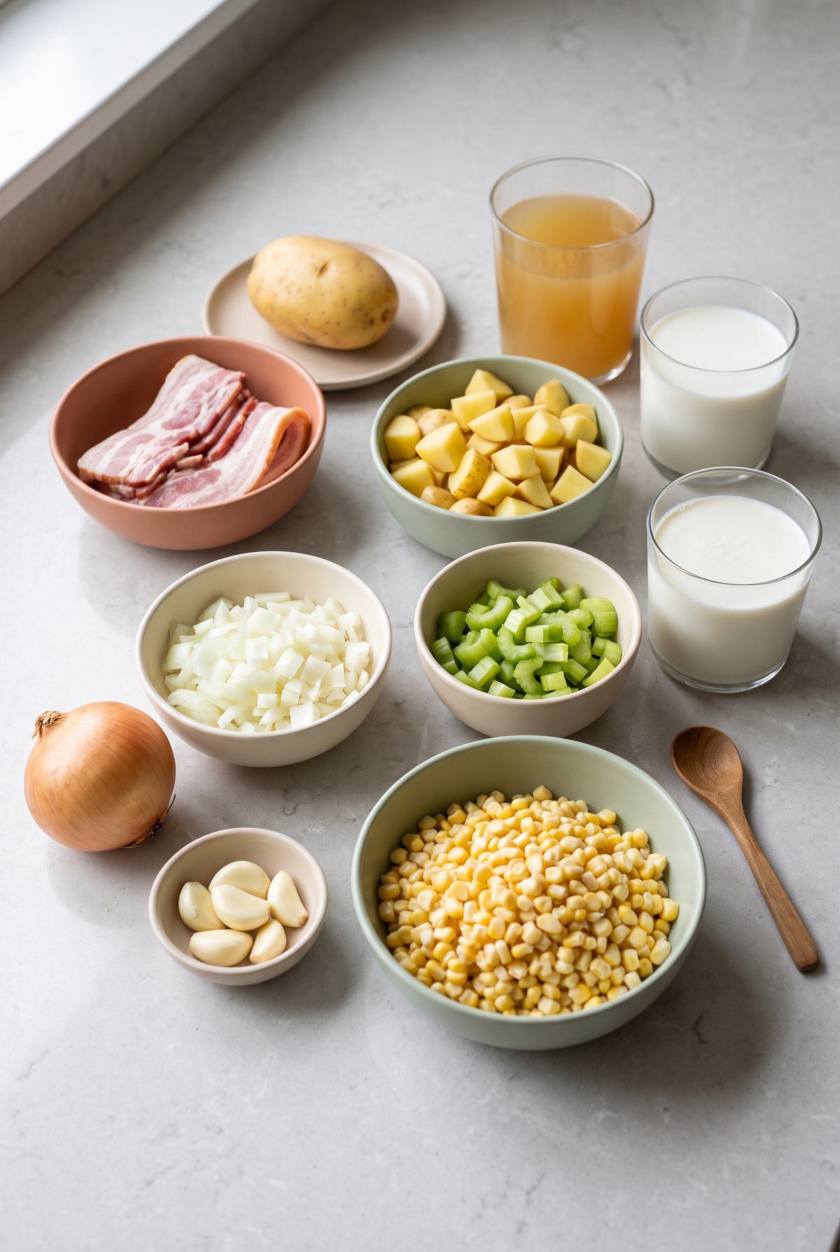 Ingredients for Corn Chowder