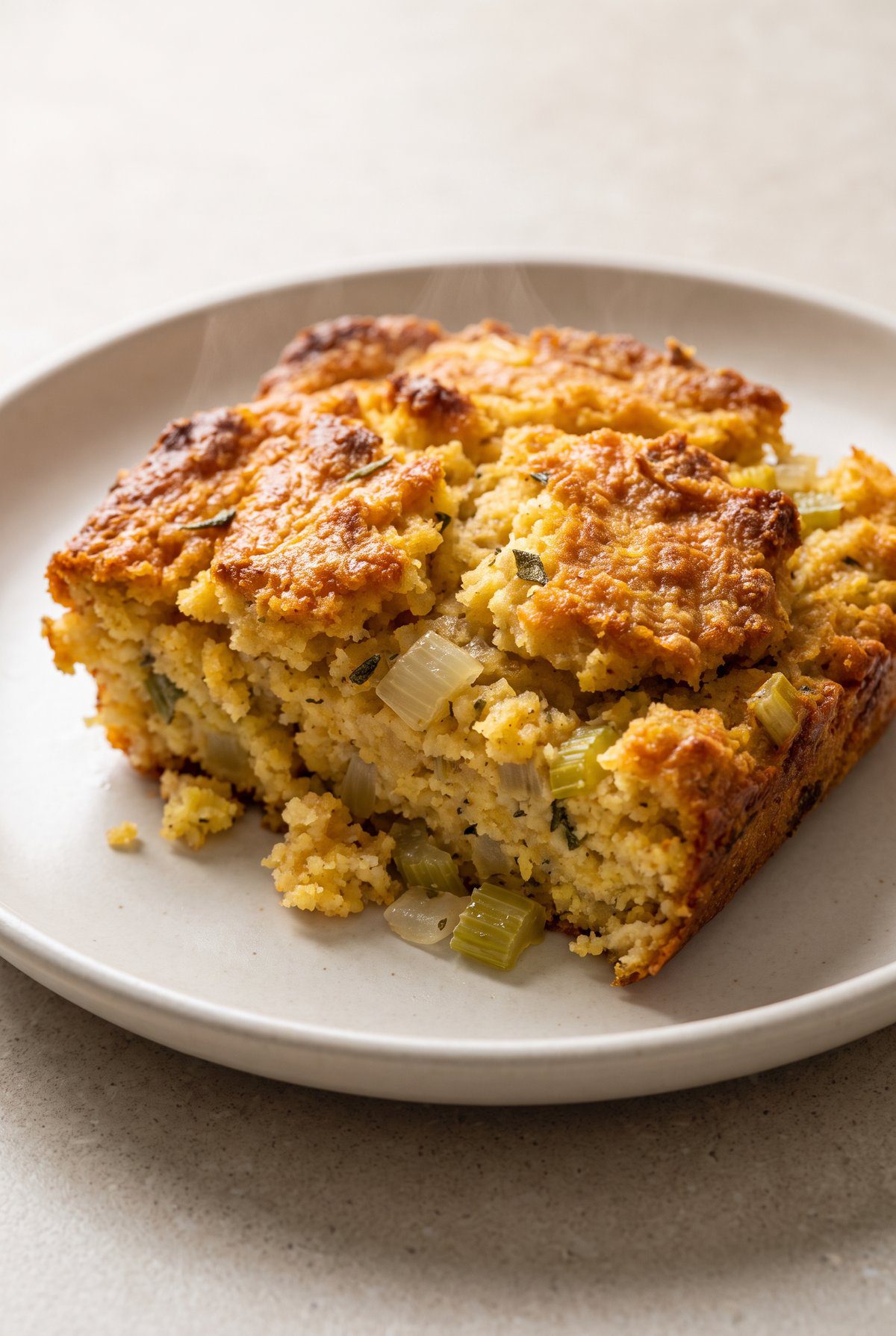 Close-up of Cornbread Dressing