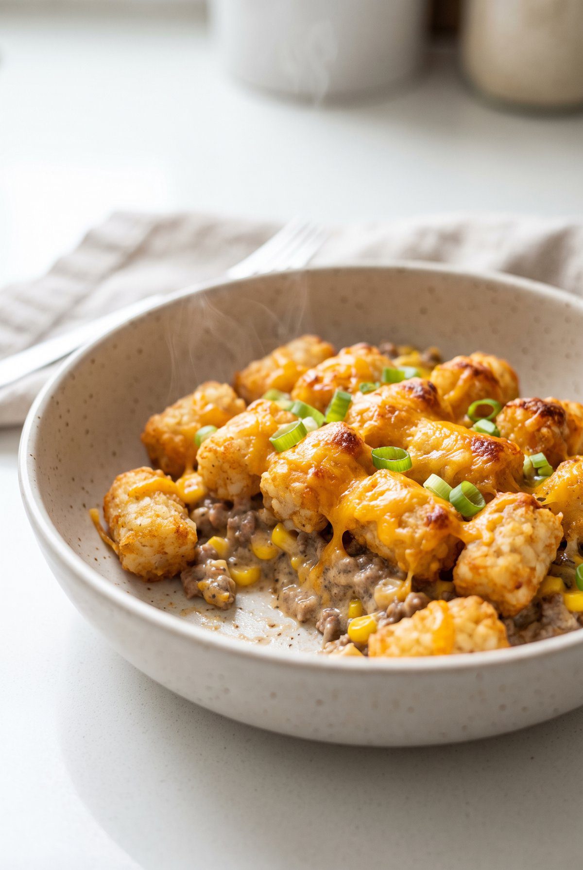 Cowboy Casserole served and ready to eat