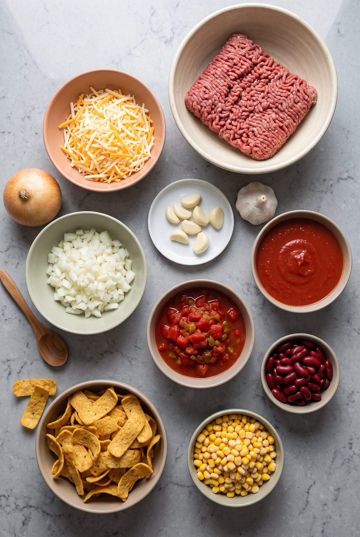 Ingredients for Frito Pie