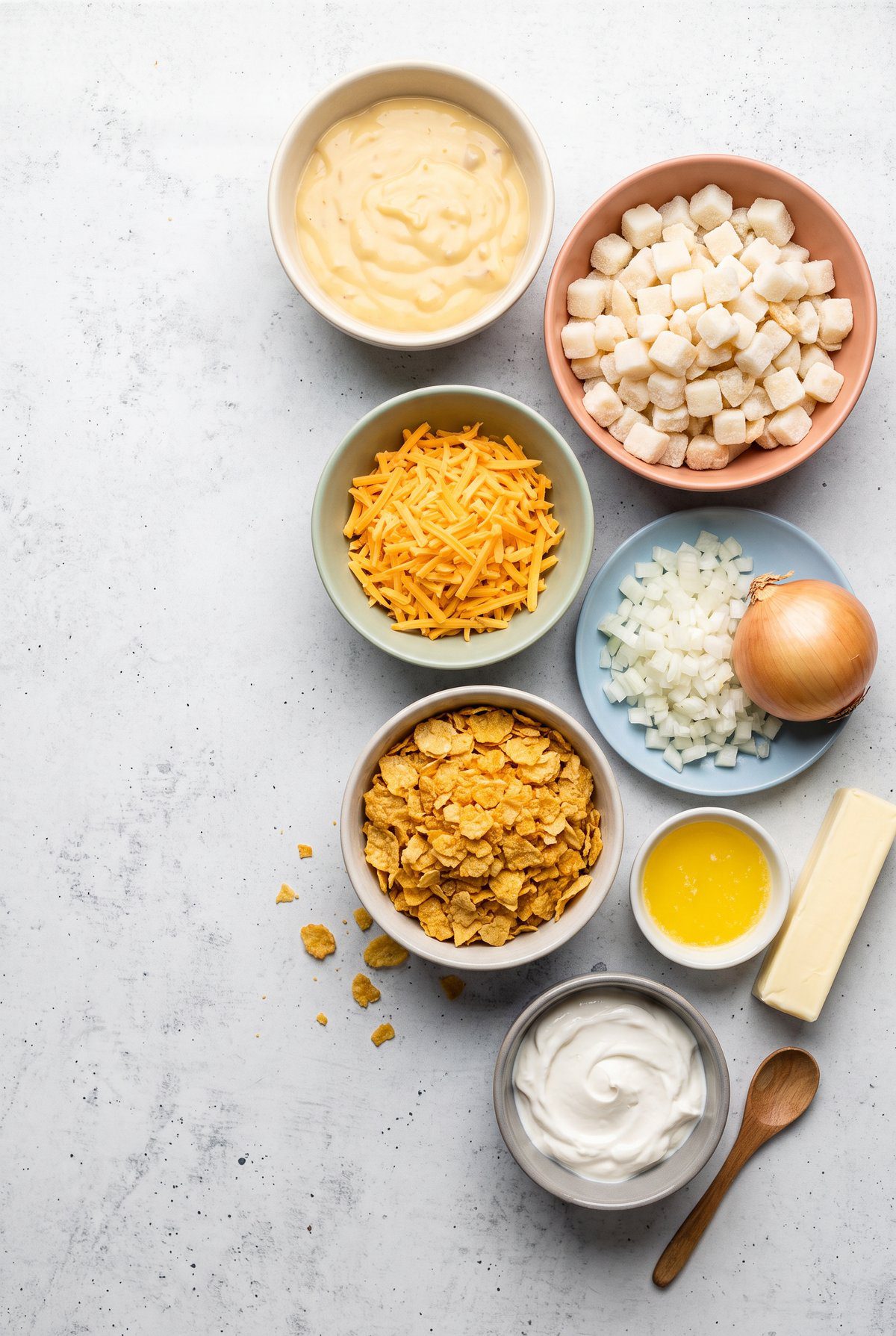 Ingredients for Funeral Potatoes