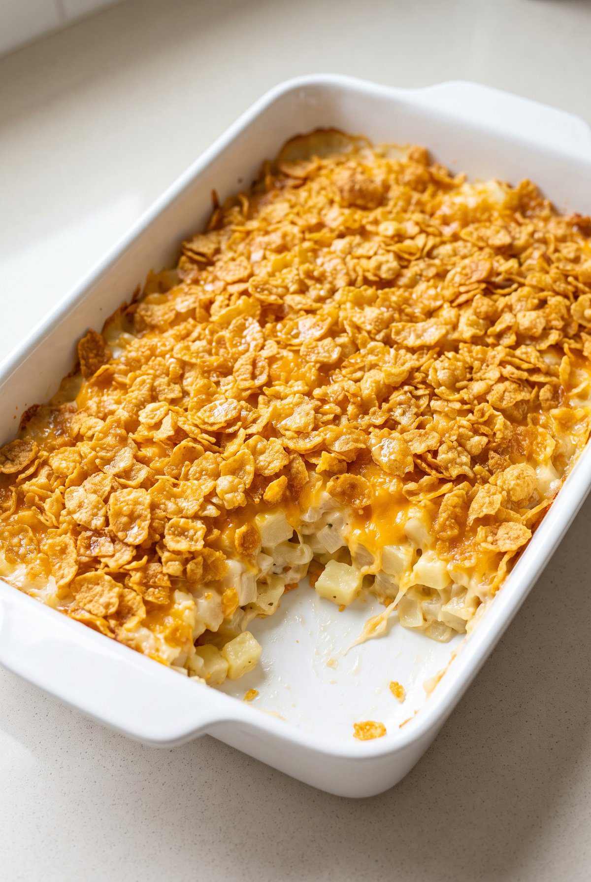 Funeral Potatoes ready to serve