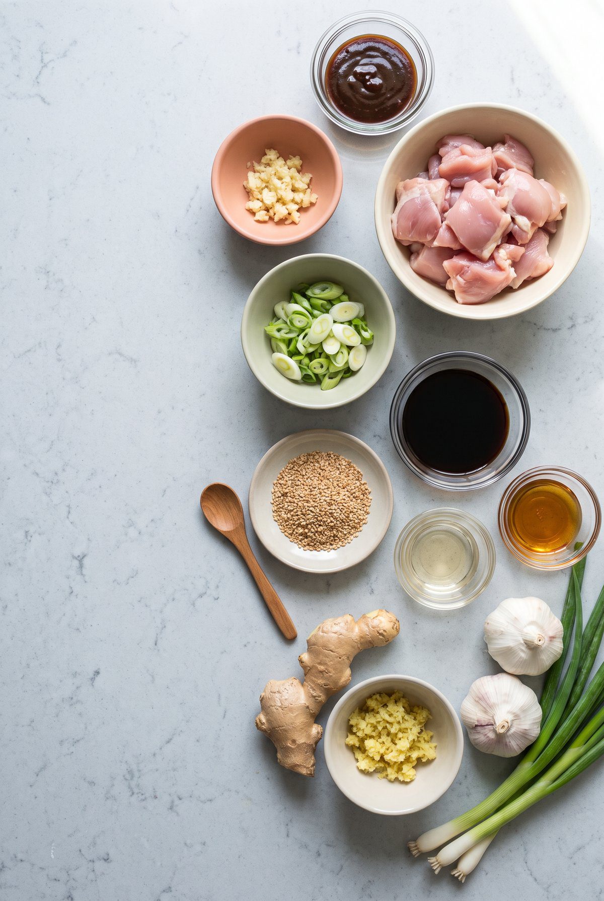Ingredients for General Tso Chicken