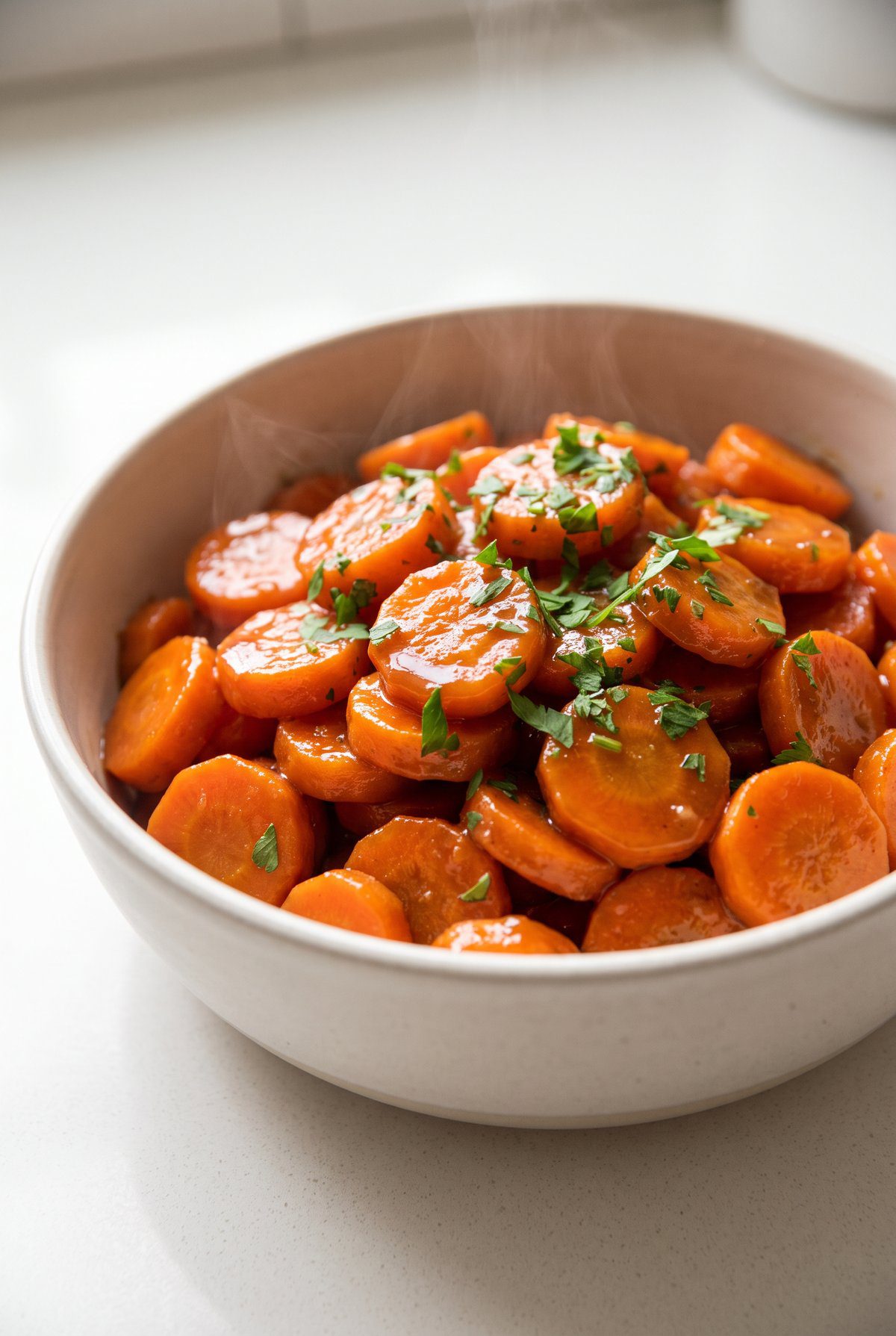 Close-up of Glazed Carrots