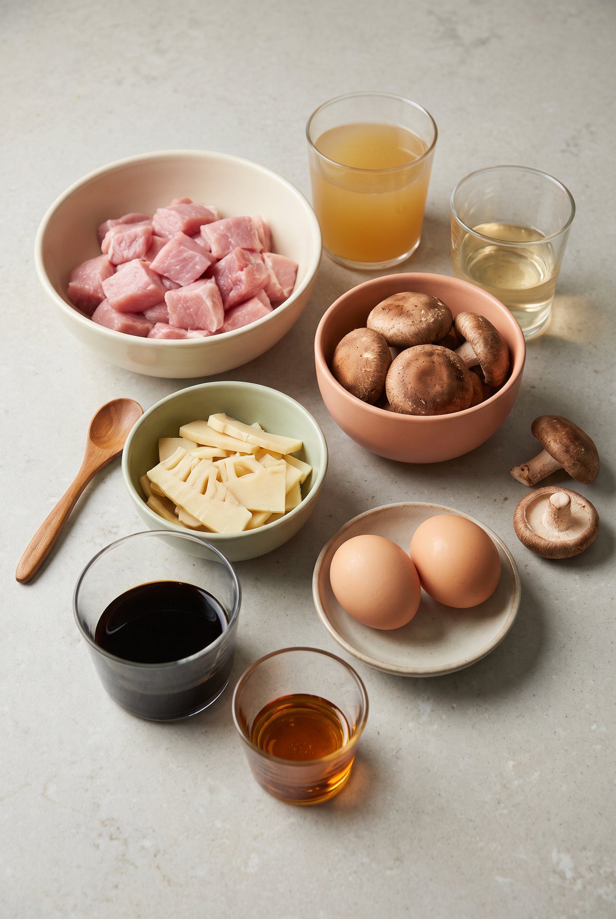 Ingredients for Hot and Sour Soup